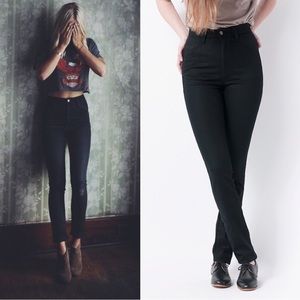 imogene + willie • Elizabeth jeans black stretch denim high rise skinny